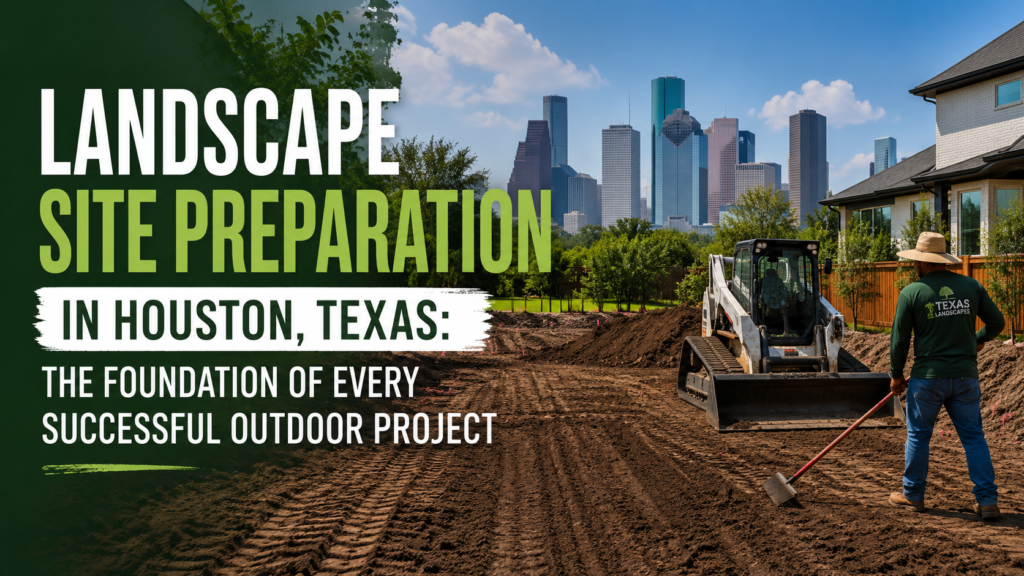 Landscape Site Preparation in Houston, Texas: The Foundation of Every Successful Outdoor Project